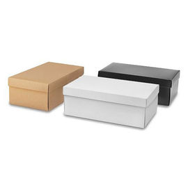 Caixa de papel ondulada de embalagem da sapata luxuosa, caixa de papel dobrável impressa personalizada