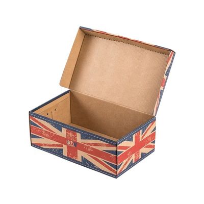 O empacotamento de envio e flauta corrugou Shoeboxes
